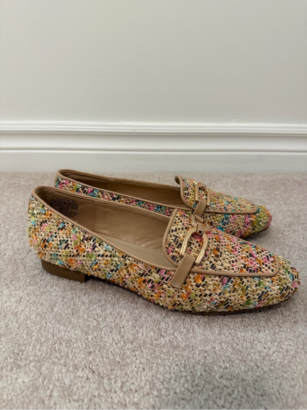 Multicolor Woven Loafers - Size 8.5